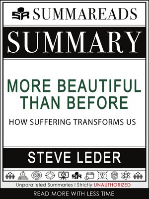 cover image of Summary of More Beautiful Than Before